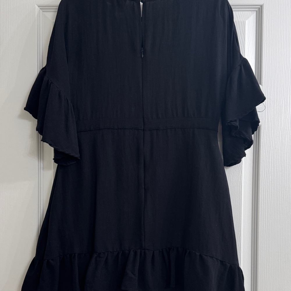 Black Ruffle Dress - Picture 6 of 7